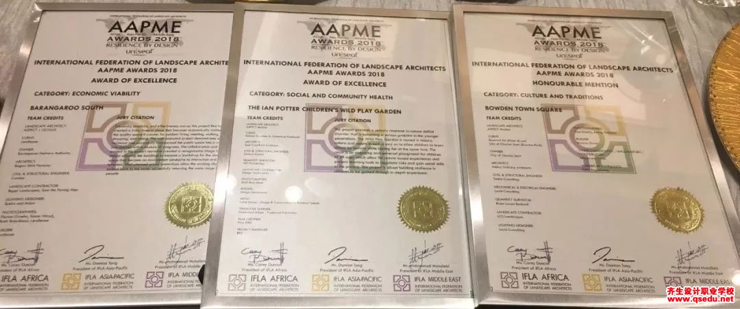 澳派榮獲第55屆IFLA-AAPME 2018 Awards 3個大獎