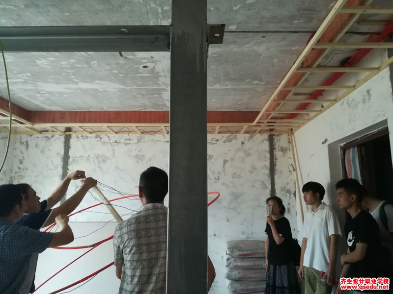 齊生室內設計培訓42班吊頂工藝現場學習