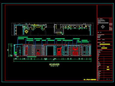 家裝CAD圖紙[108],歐式風格3室改2室CAD施工圖全套下載