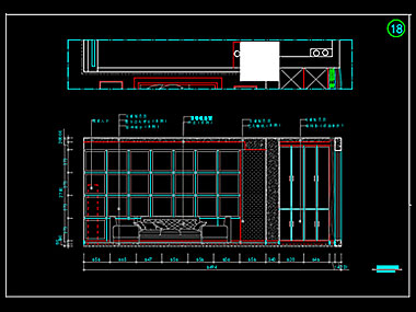 家裝CAD圖紙[111],中式風格2室2廳CAD施工圖下載 嶺下嘉華