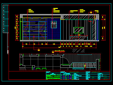 家裝CAD圖紙[141],現代風格樣板房CAD施工圖全套下載