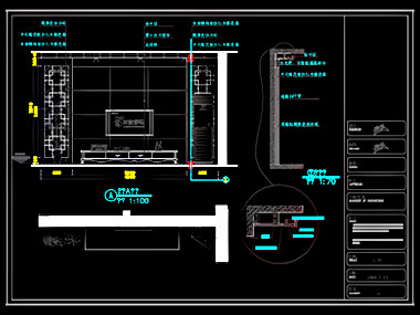 家裝CAD圖紙[187],中式風格3室2廳CAD施工圖全套